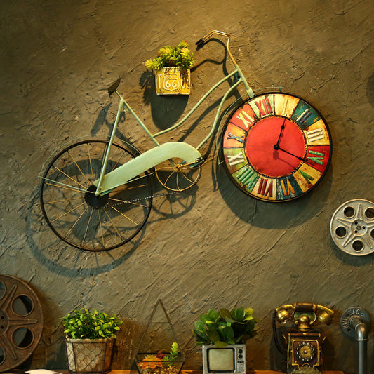 BikeWheel Time Capsule Wall Clock