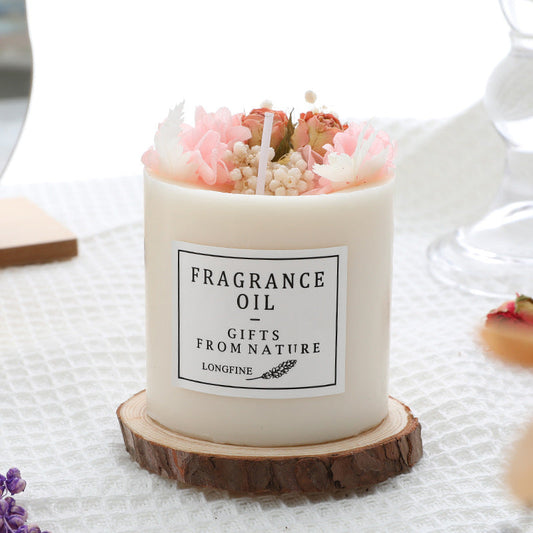 Blooming Love Dried Flower Candle